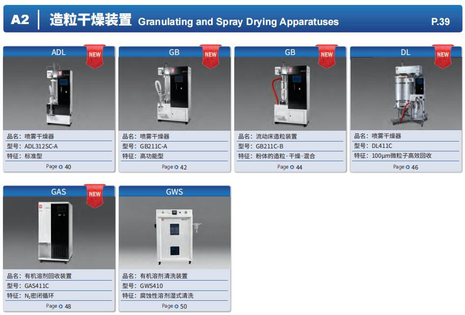 YAMATO雅馬拓造粒干燥裝置的亮點